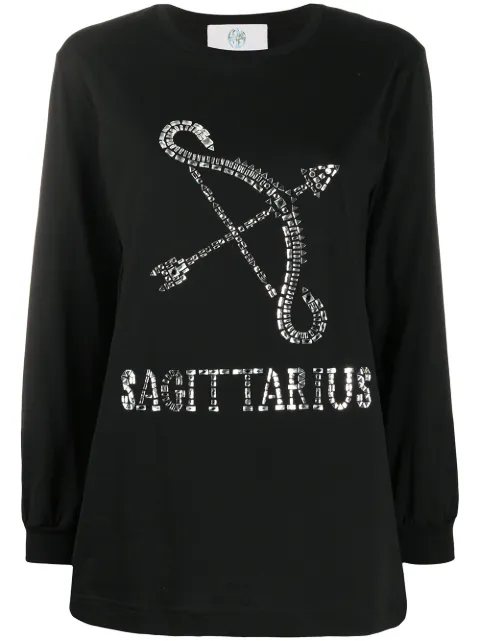 Alberta Ferretti Sagittarius rhinestone-embellished sweatshirt