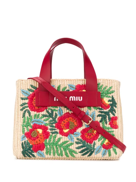 miu miu straw bag