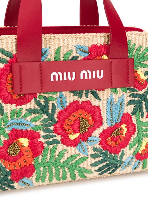 miu miu straw bag