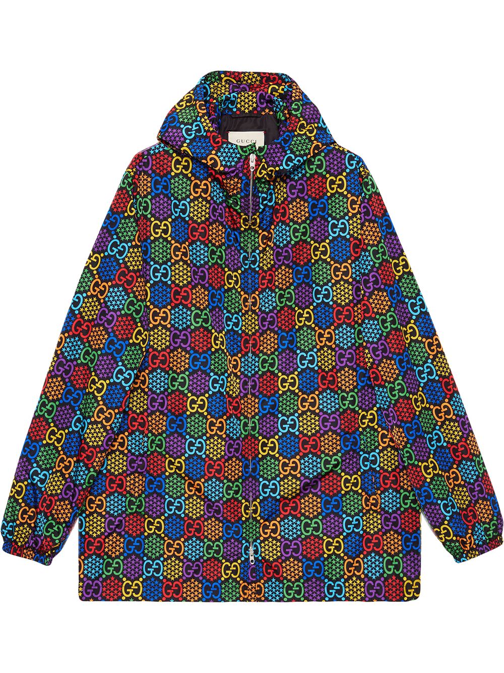 фото Gucci куртка с принтом gg psychedelic