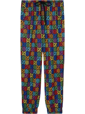 gucci print sweatpants