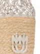 Miu Miu netted straw bucket bag