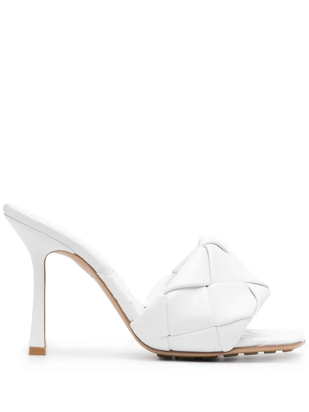 BOTTEGA VENETA SQUARE TOE SANDALS