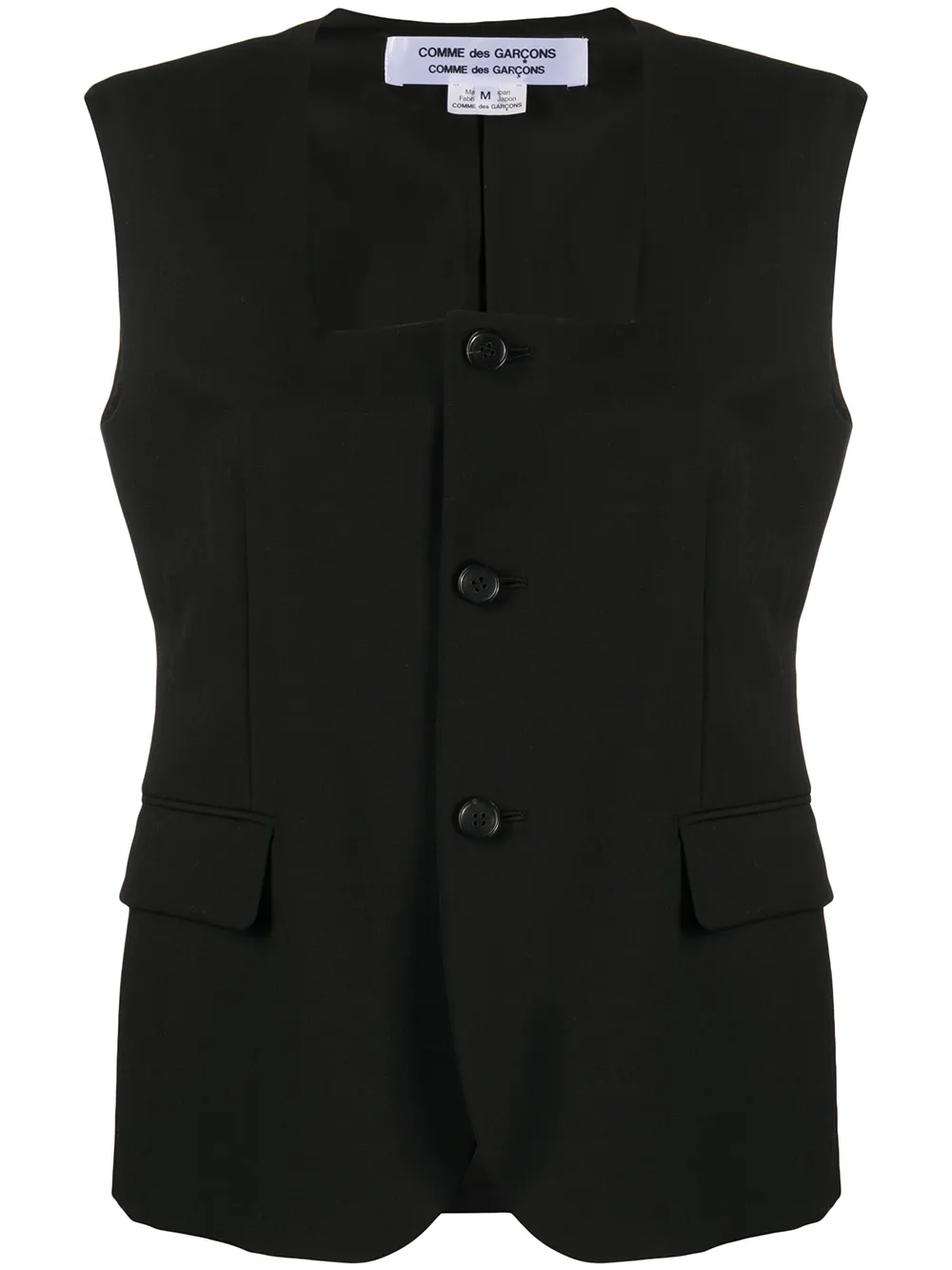 

Comme Des Garçons Comme Des Garçons chaleco estilo boxy - Negro
