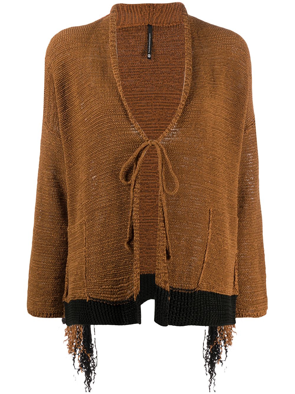 фото Pierantoniogaspari front-tied fitted cardigan