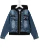 Image 1 of Philipp Plein Junior logo print denim jacket