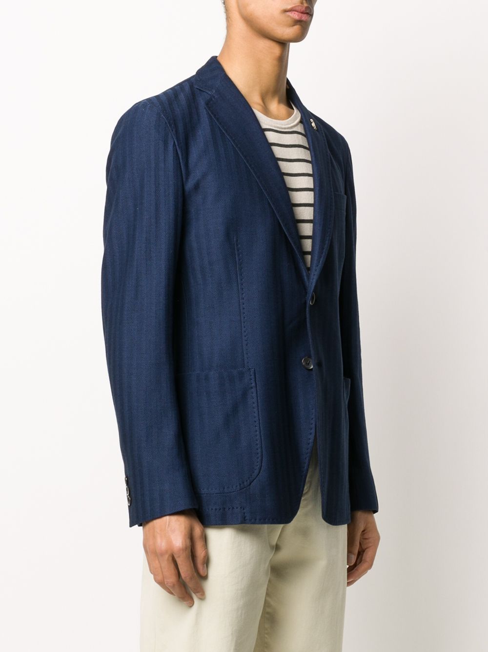 фото Tombolini striped tailored blazer