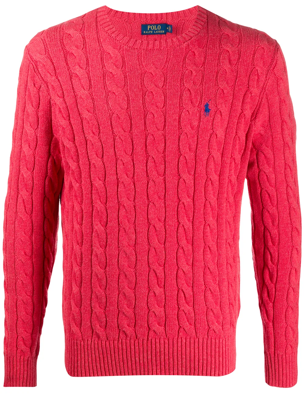 red ralph lauren cable knit jumper