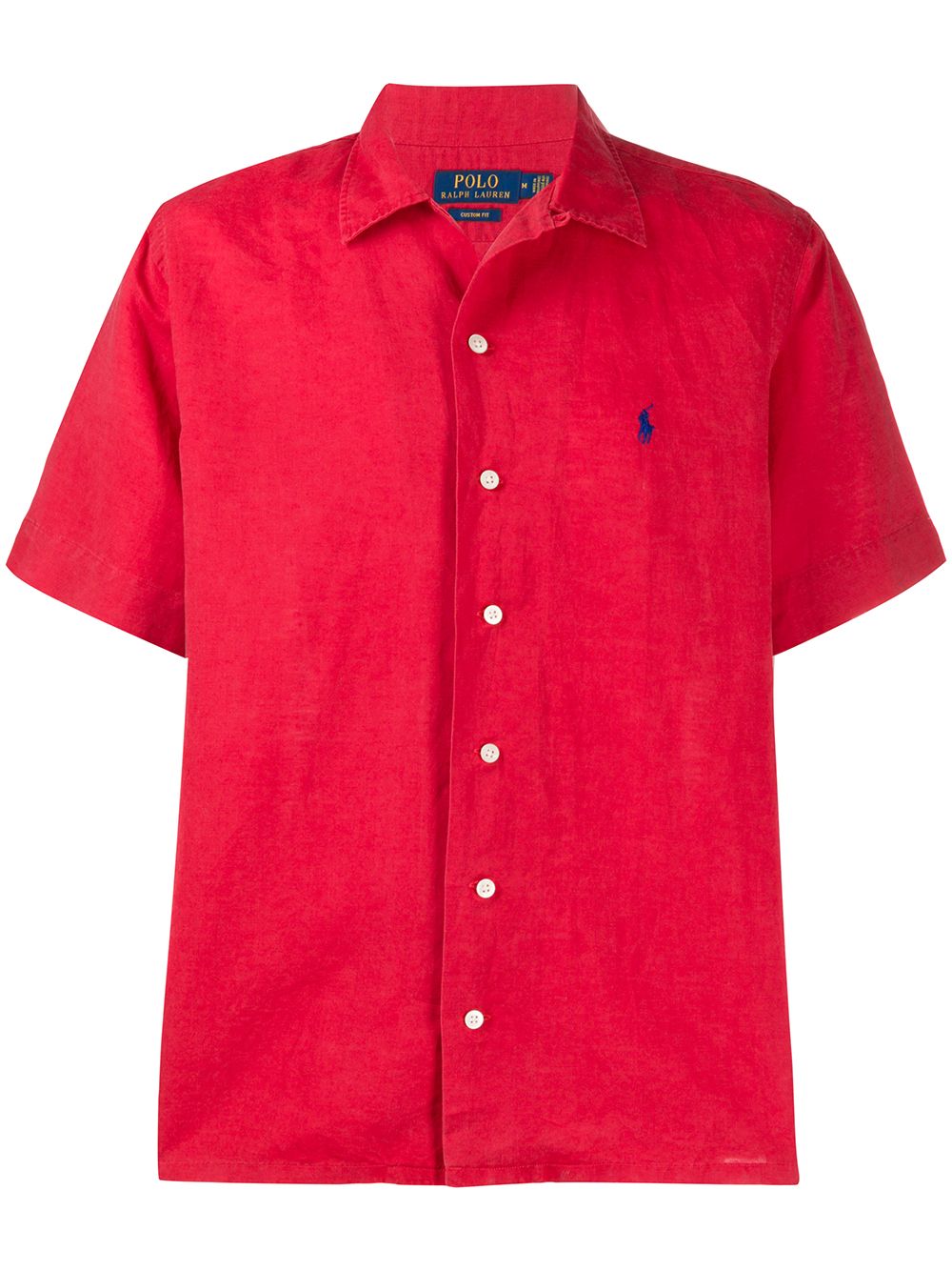 Shop Polo Ralph Lauren Slim-fit Oxford Logo Shirt In Red