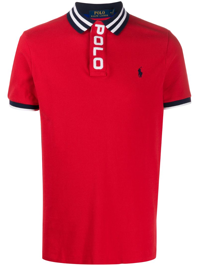 Polo Ralph Lauren Embroidered Logo Polo Shirt In Red