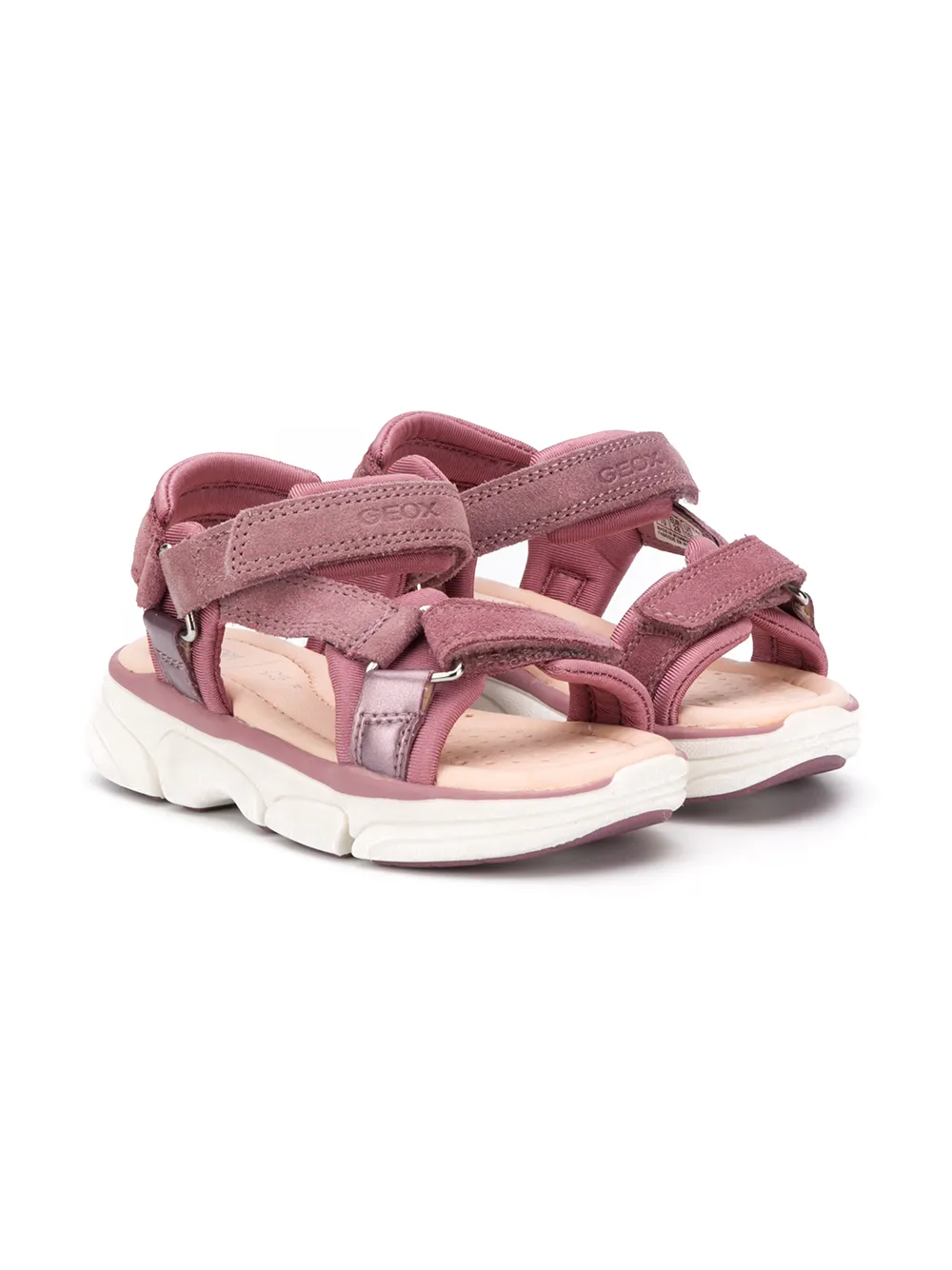 Geox Kids sandales à attaches scratch - Rose Top Merken Winkel