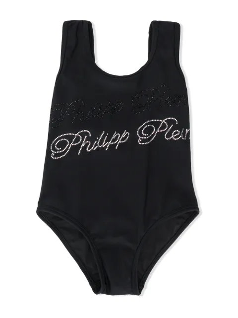 Philipp Plein embellished signature swimsuit
