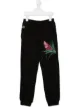 Image 1 of Philipp Plein Junior embellished floral print track trousers