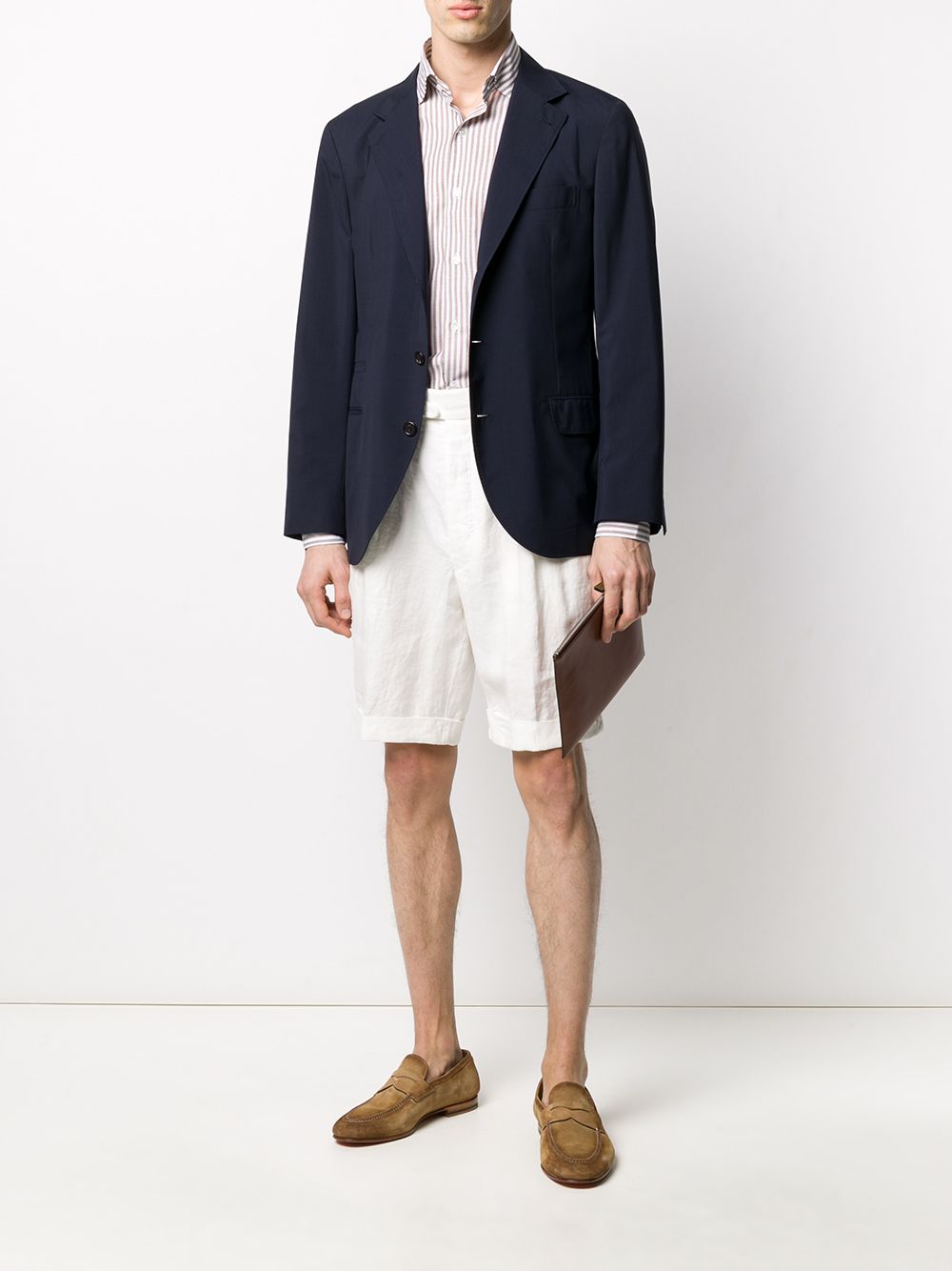 фото Lardini pleated-front bermuda shorts