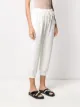 Simone Rocha frilled trim cropped track pants