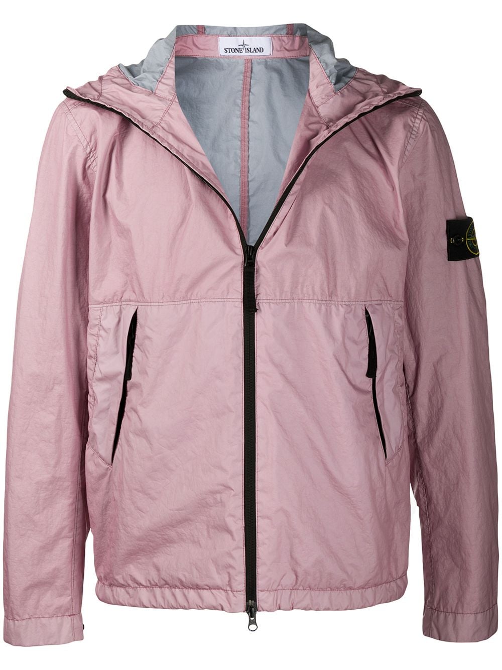 Stone Island Leichte Jacke Mit Reissverschluss In Pink | ModeSens