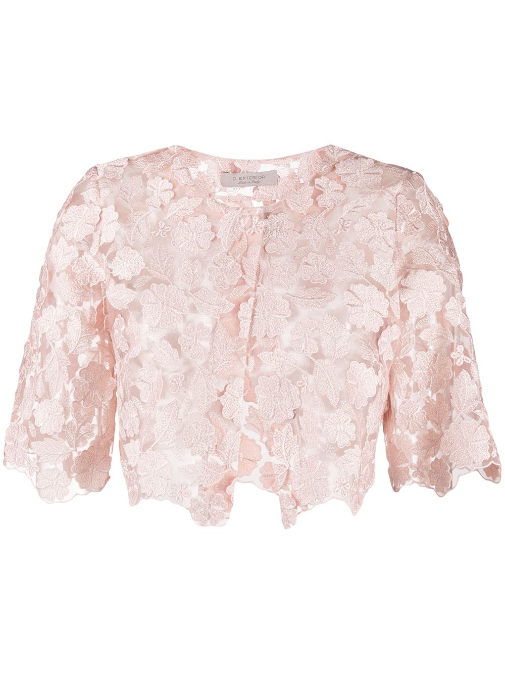 фото D.exterior lace cropped jacket