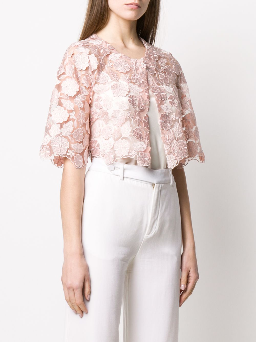 фото D.exterior lace cropped jacket