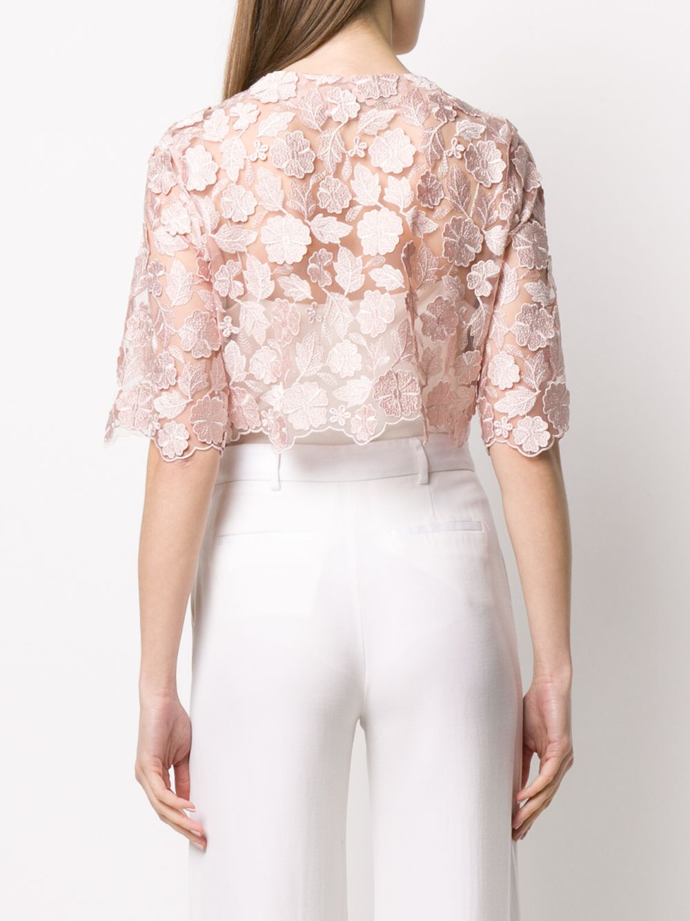 фото D.exterior lace cropped jacket