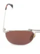 Eyewear by David Beckham DB 1001/S half rim geometric sunglasses