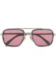 Image 1 of Eyewear by David Beckham marbled square-frame sunglasses
