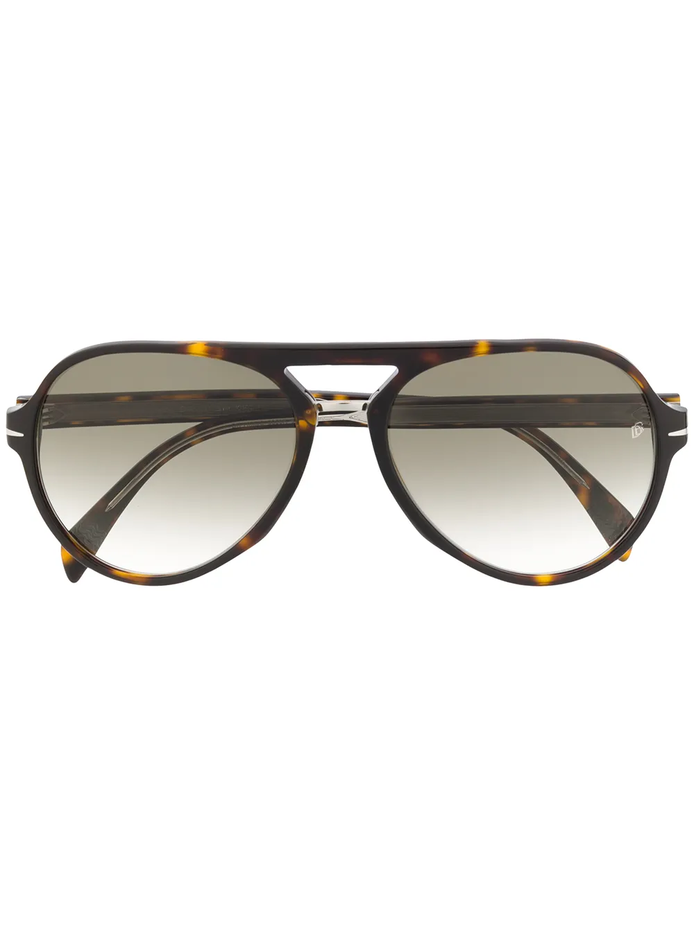 Image 1 of Eyewear by David Beckham round-frame sunglasses