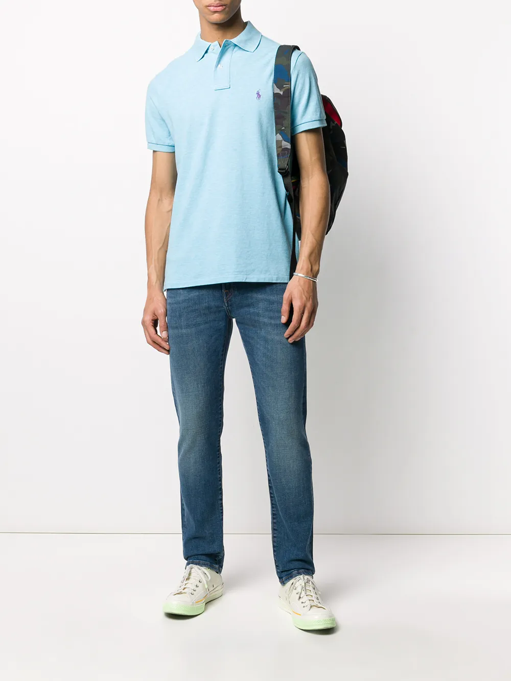 Polo Ralph Lauren Poloshirt met contrasterend logo - Blauw