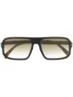 Image 1 of Eyewear by David Beckham square-frame sunglasses