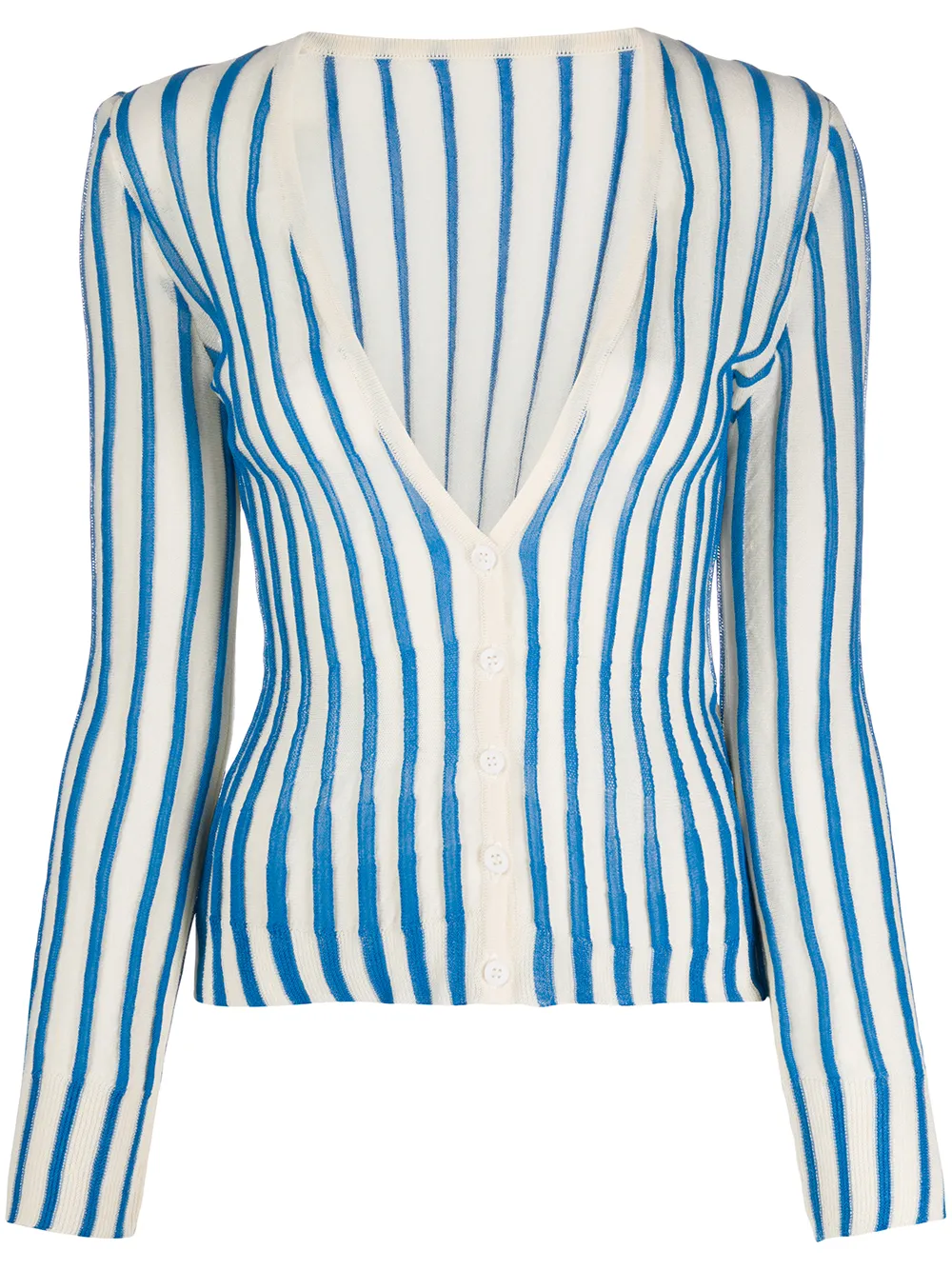 JACQUEMUS STRIPED CARDIGAN