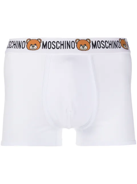 Moschino bóxeres con estampado de logo y ositos