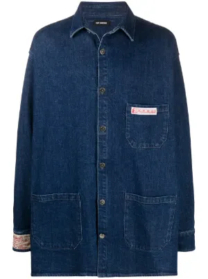 raf simons oversized denim jacket