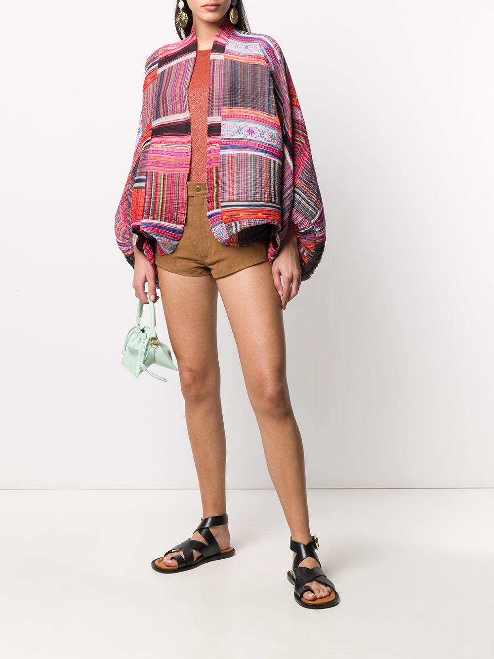 фото Mes demoiselles oversized mixed-print kimono