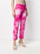 MSGM جينز قصير مصبوغ