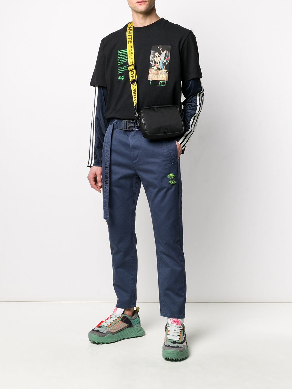 Off-White Straight broek - Blauw