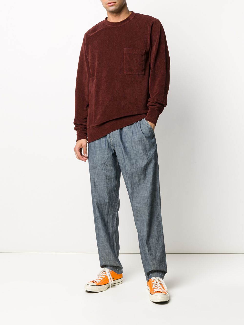 фото Universal works chambray track pants