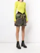 Moschino camouflage zip skirt