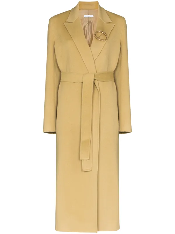 belted wrap coat