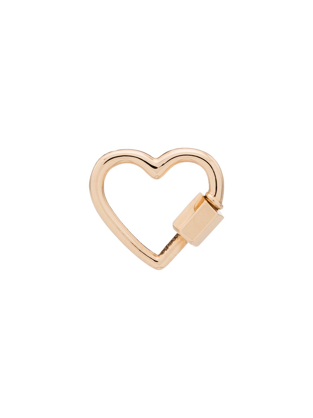 фото Marla aaron baby heart 14kt gold lock charm