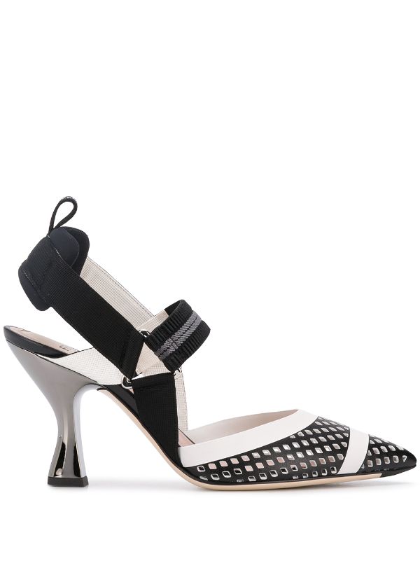 Fendi Colibri Slingback Pumps Farfetch