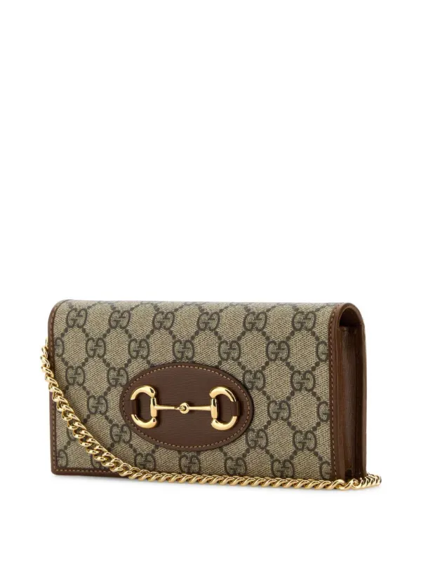 Gucci Horsebit 1955 wallet on chain Neutrals FARFETCH AO