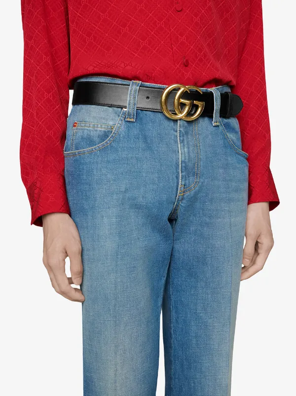 Gucci GG Marmont Leather Belt