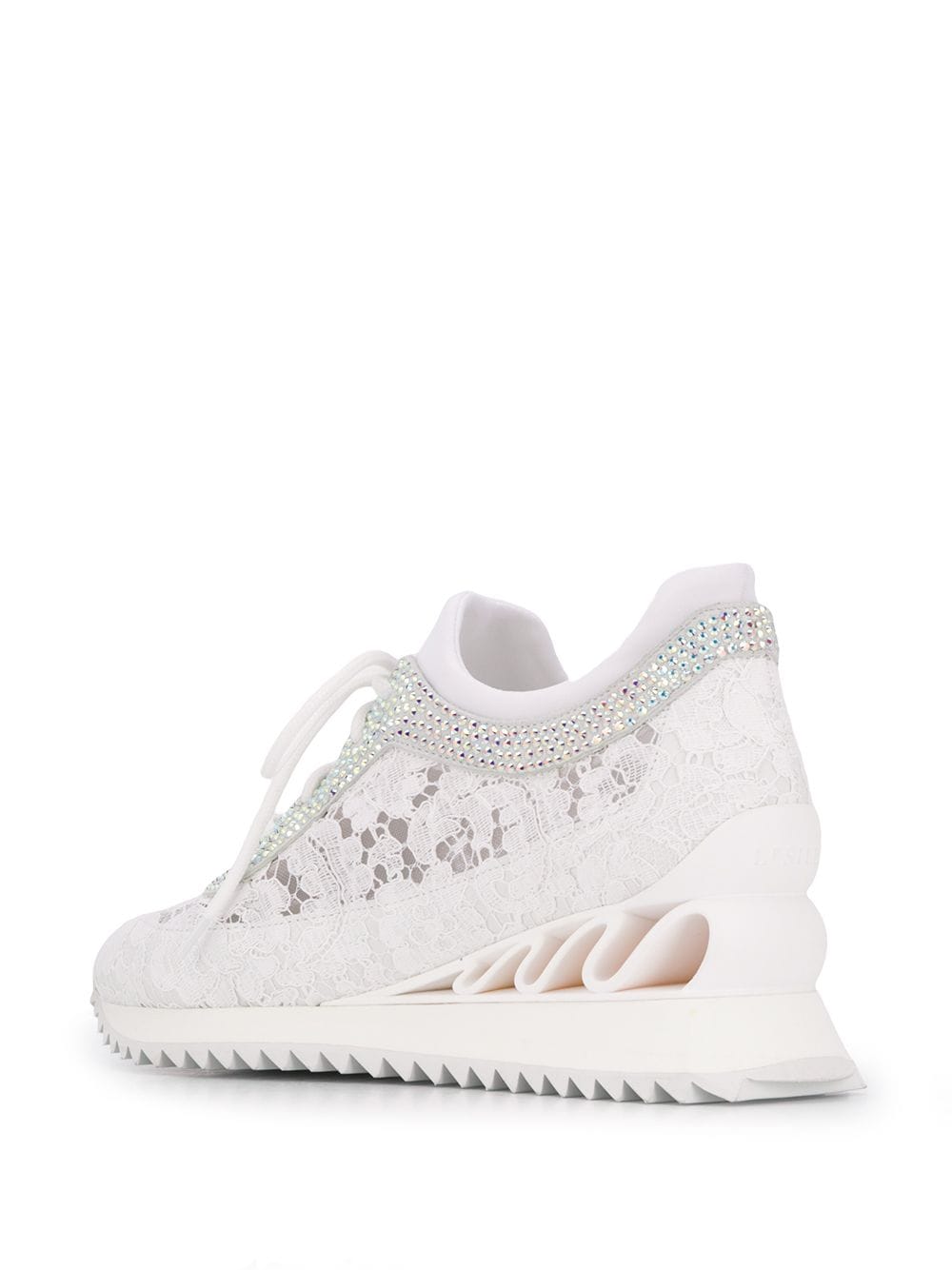 Le Silla Embellished Lace Detail Sneakers - Farfetch