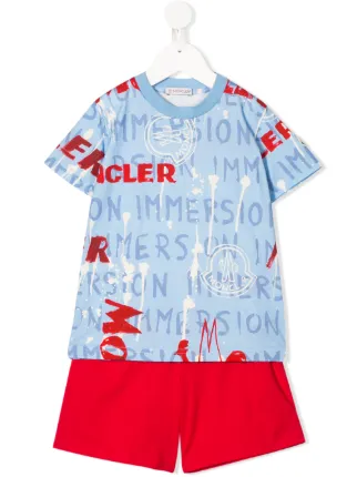 moncler shorts and shirt set