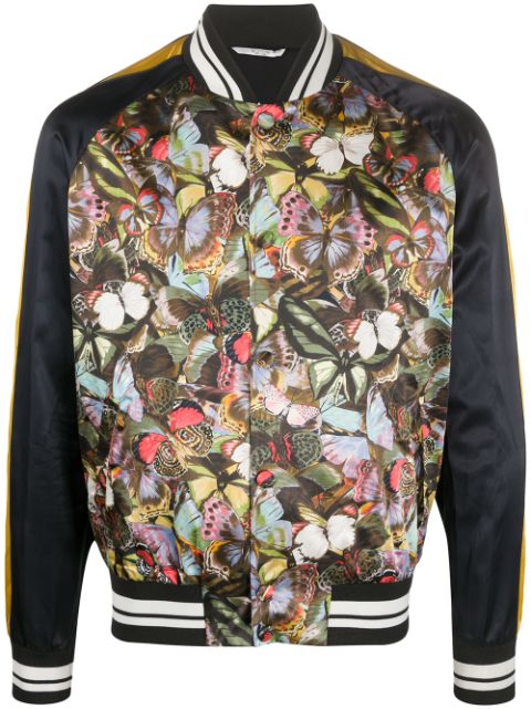 Valentino Garavani butterfly-print bomber jacket