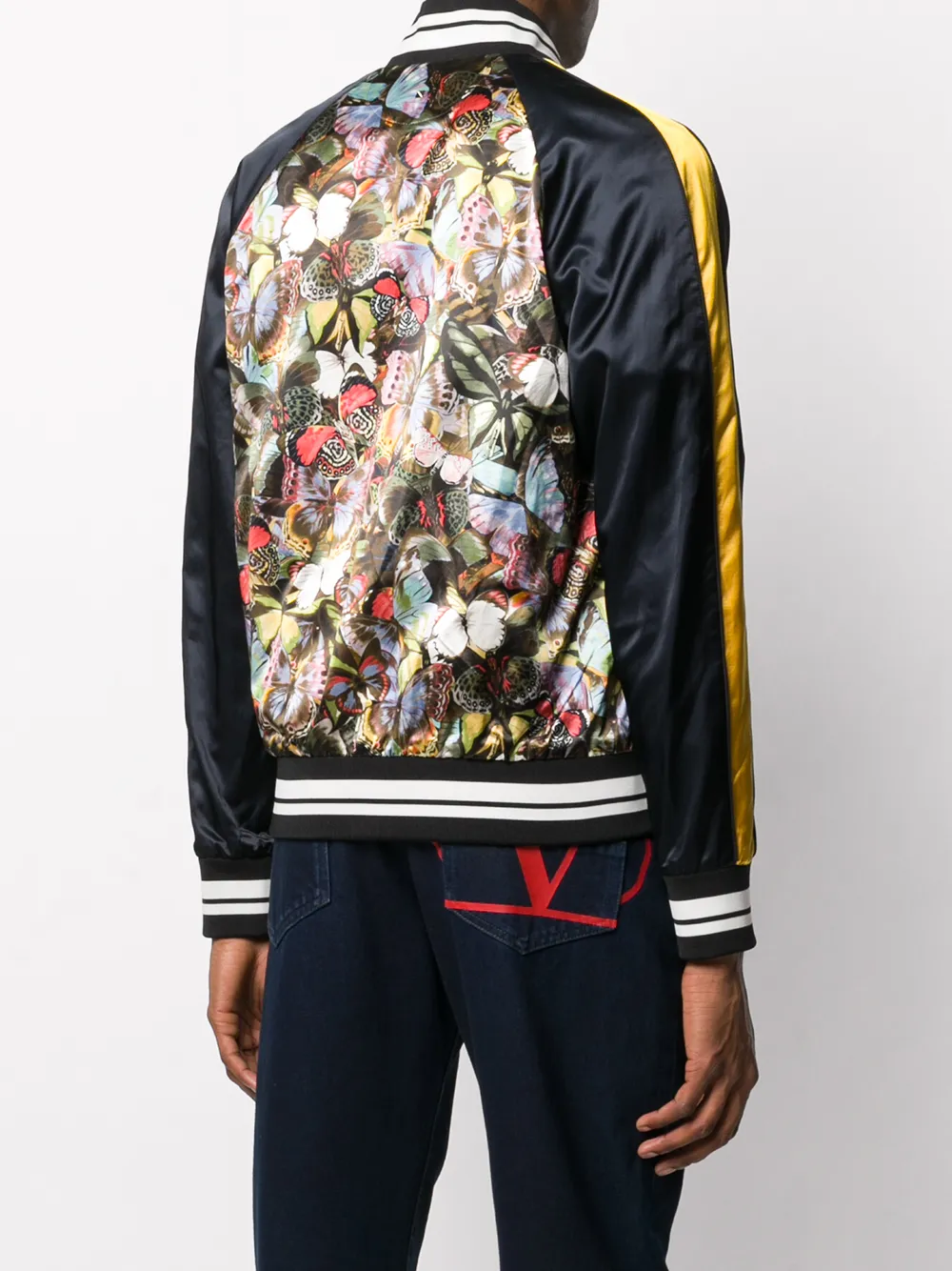 Valentino Garavani Bomberjack met vlinderprint Geel