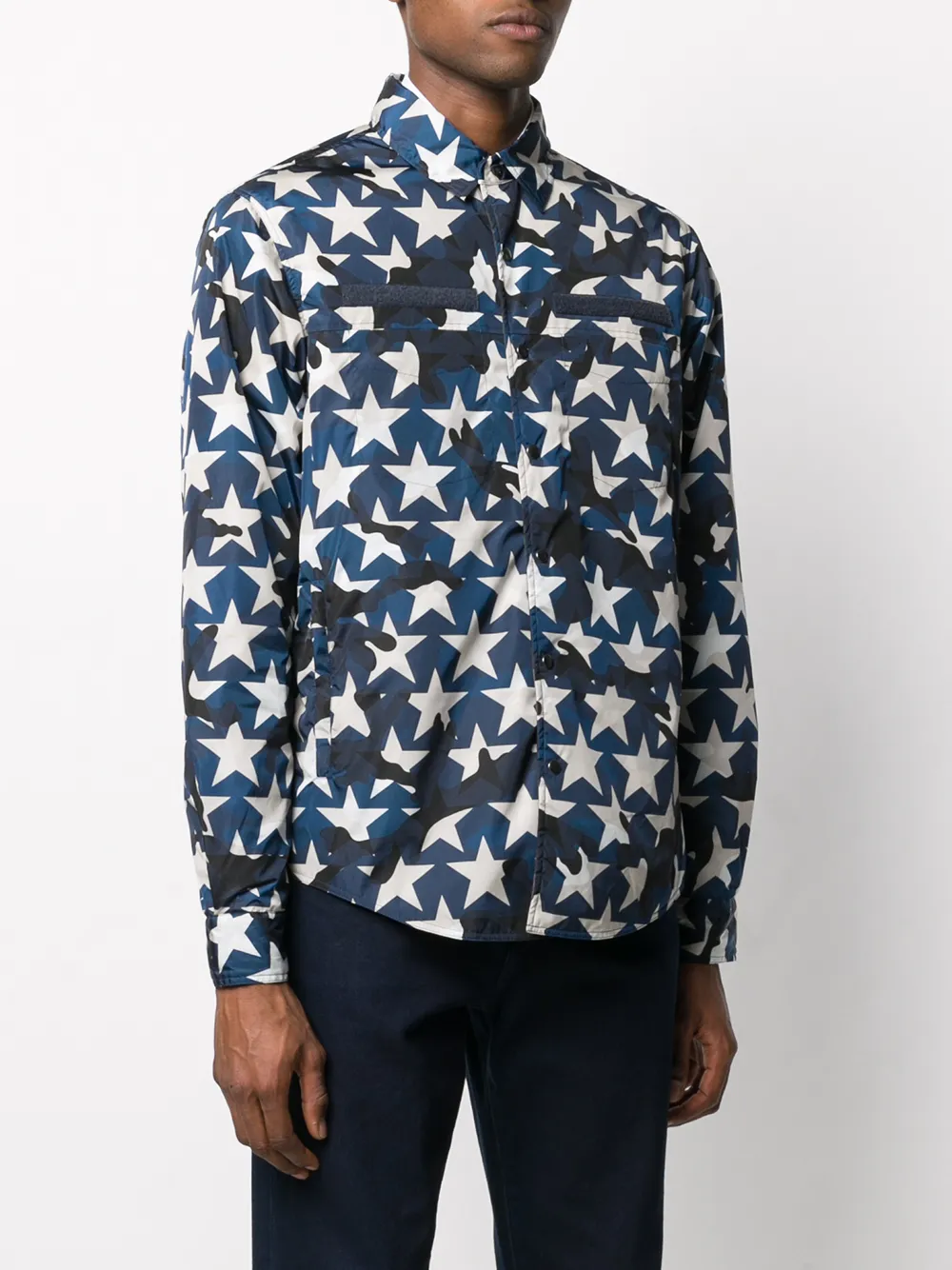 Valentino Garavani Jack met camouflageprint Blauw