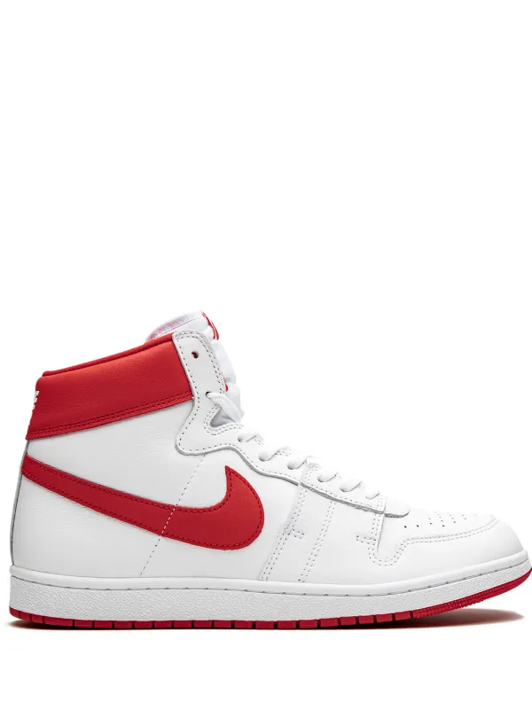 nike air ship white red