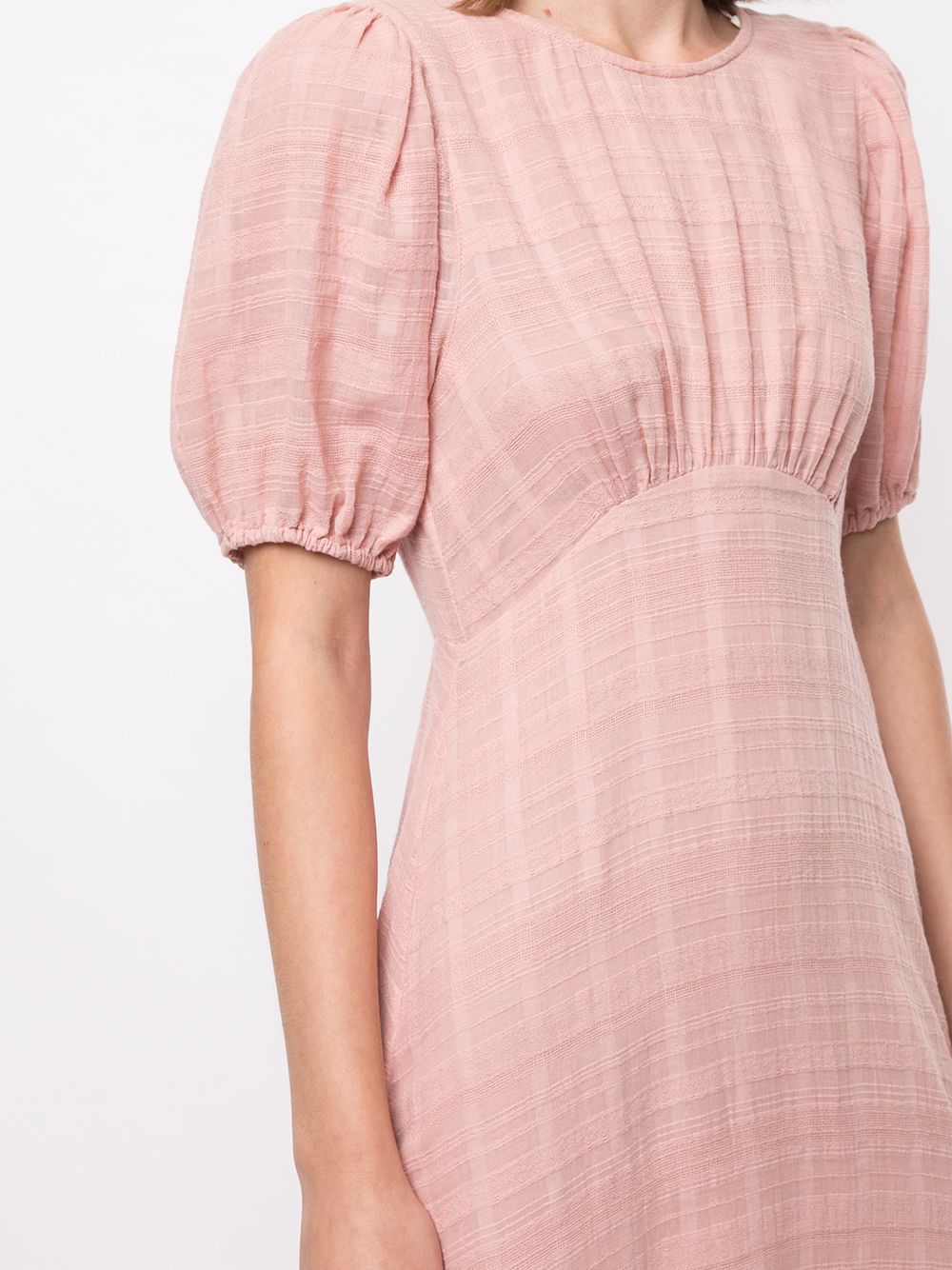 фото Auguste pia checked empire-line midi dress