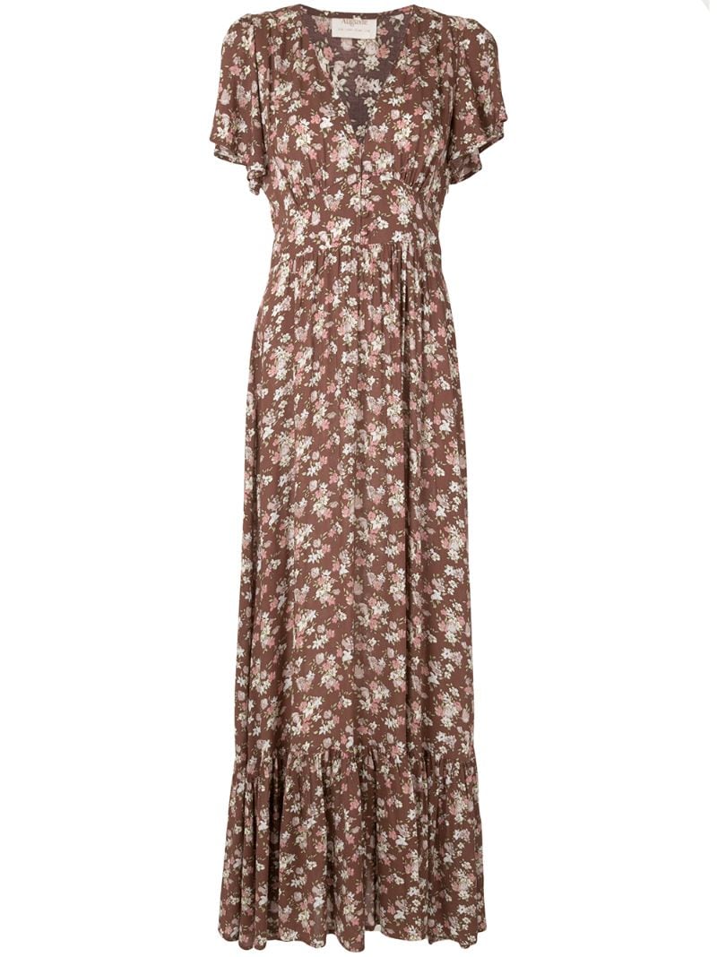 Auguste Matilda Floral-print Dress In Brown