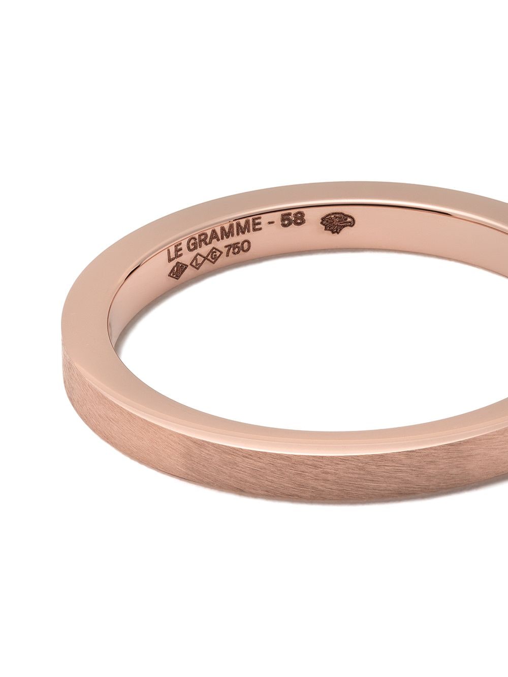Shop Le Gramme 18kt Red Gold 5g Band Ring